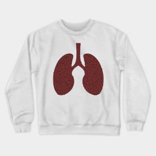 Turing Pattern Lungs (Red Black) Crewneck Sweatshirt